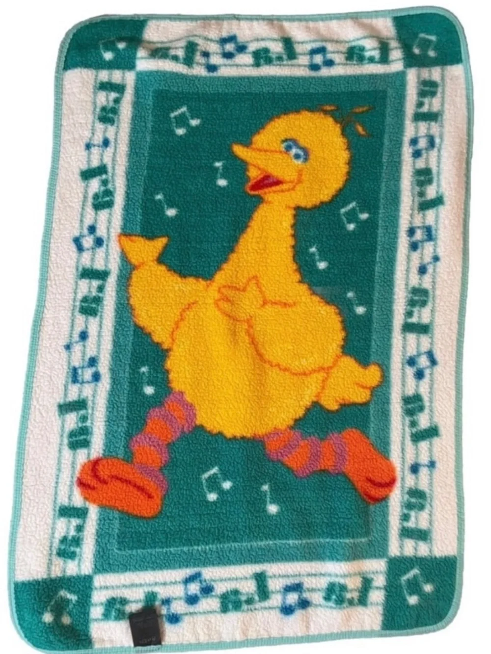 Vintage Sesame Street Big Bird Throw
